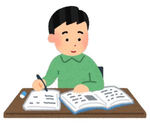 勉強する男の子の画像